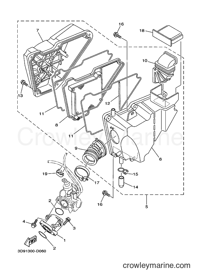 2007 Street Bike YBR125ED - YBR125ED (3D96) [010] - INTAKE