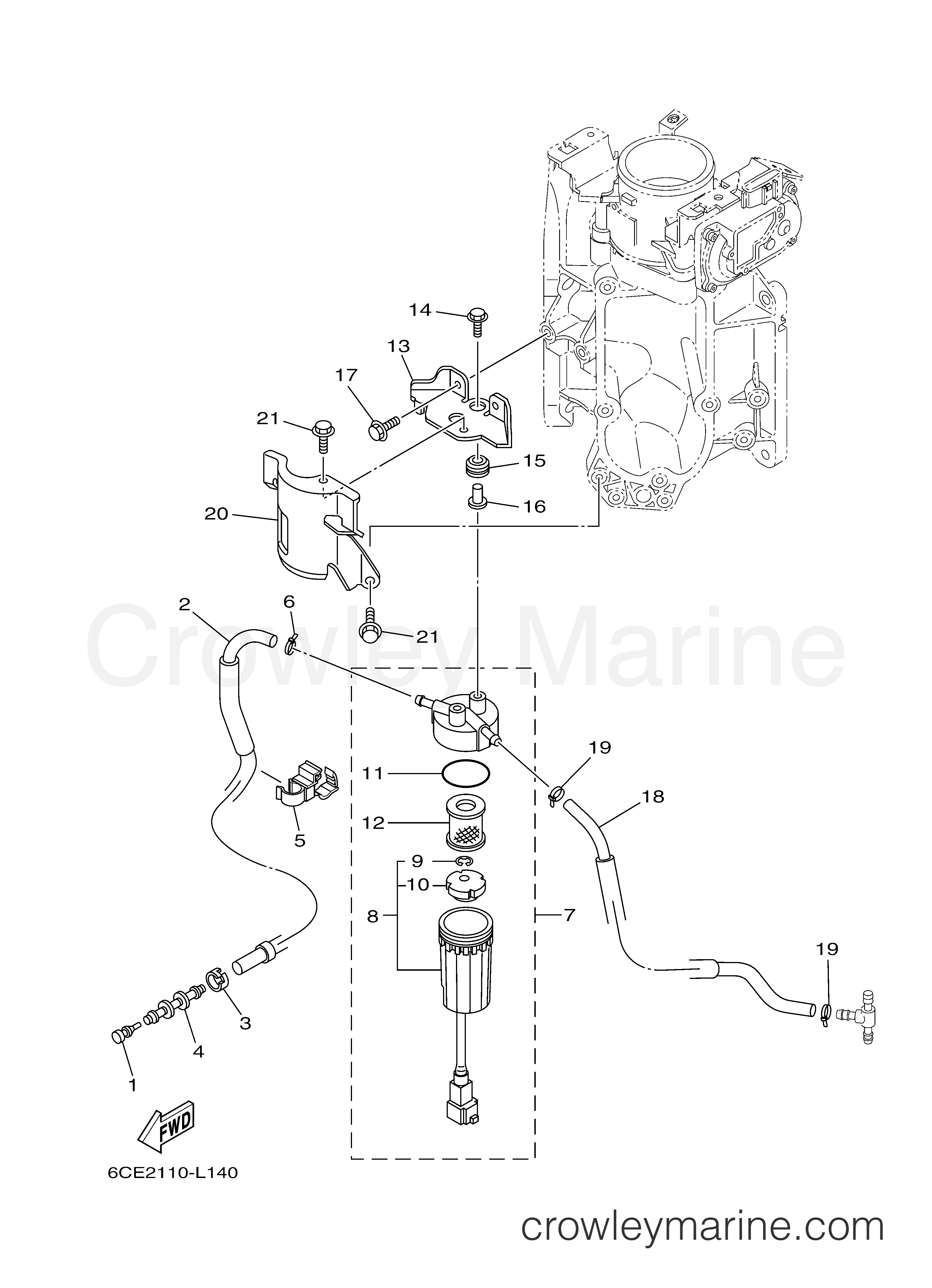FUEL 1 2014 Outboard 300hp F300XCA Crowley Marine
