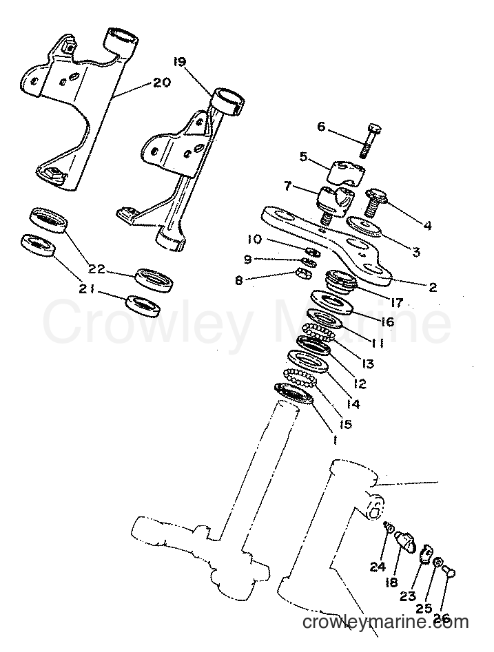 1982 Street Bike RD80 - RD80 (12G) [999] - STEERING