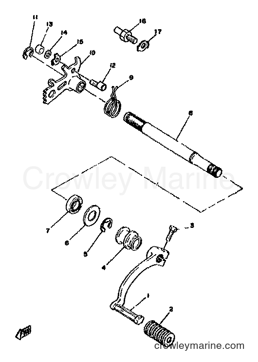 Yamaha Motors XT500 (1U6) [999] - SHIFTER