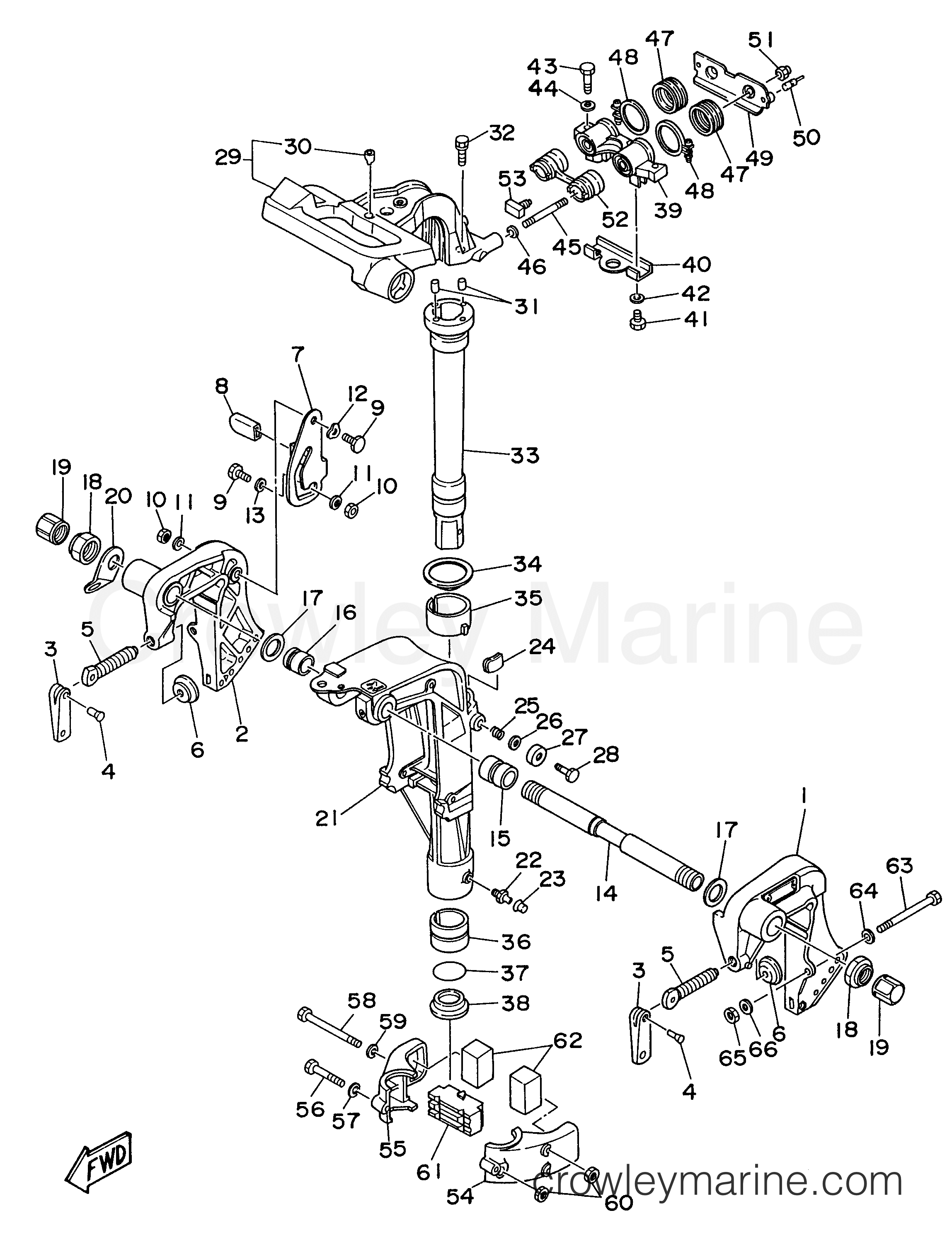 Yamaha Motors F9.9MLHV - BRACKET 1