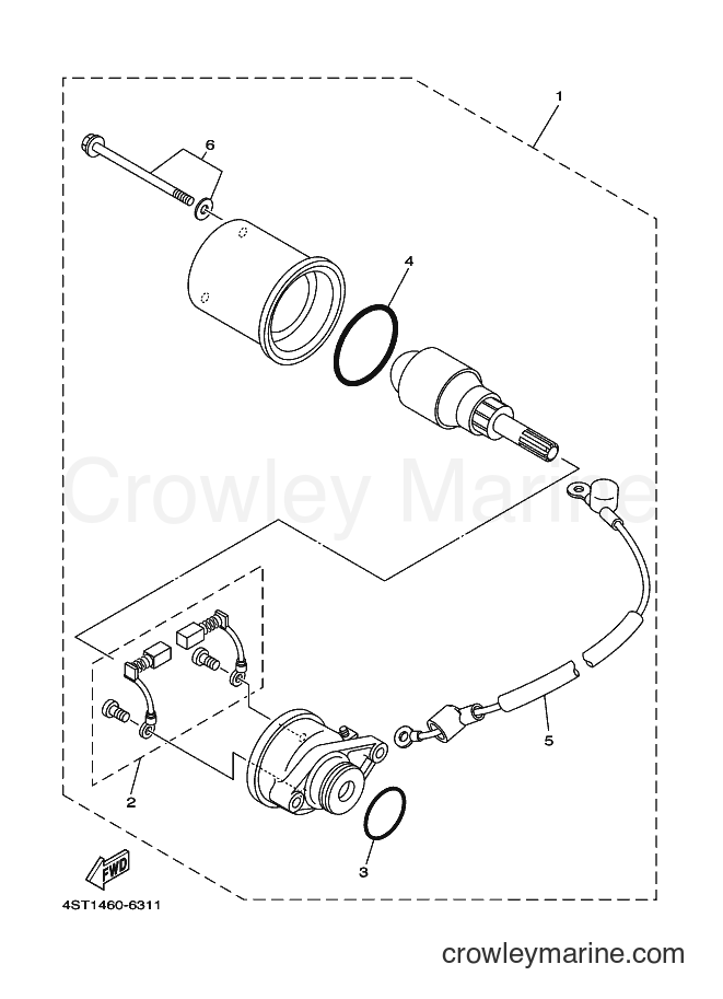2003 Scooter T105E - T105E (5ER5) [010] - STARTING MOTOR
