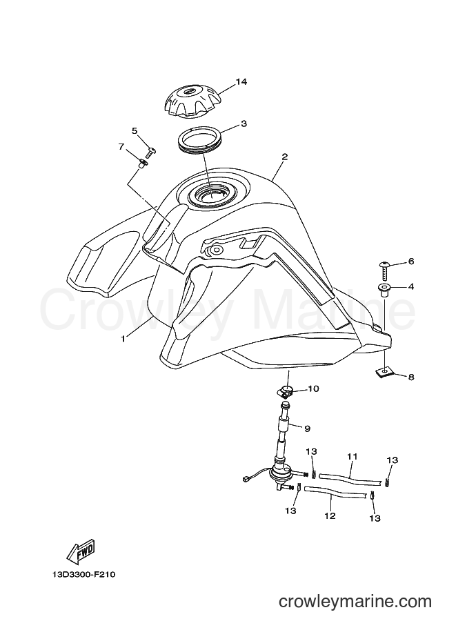 2007 Dirt Bike XT125X - XT125X (13D4) [010] - FUEL TANK