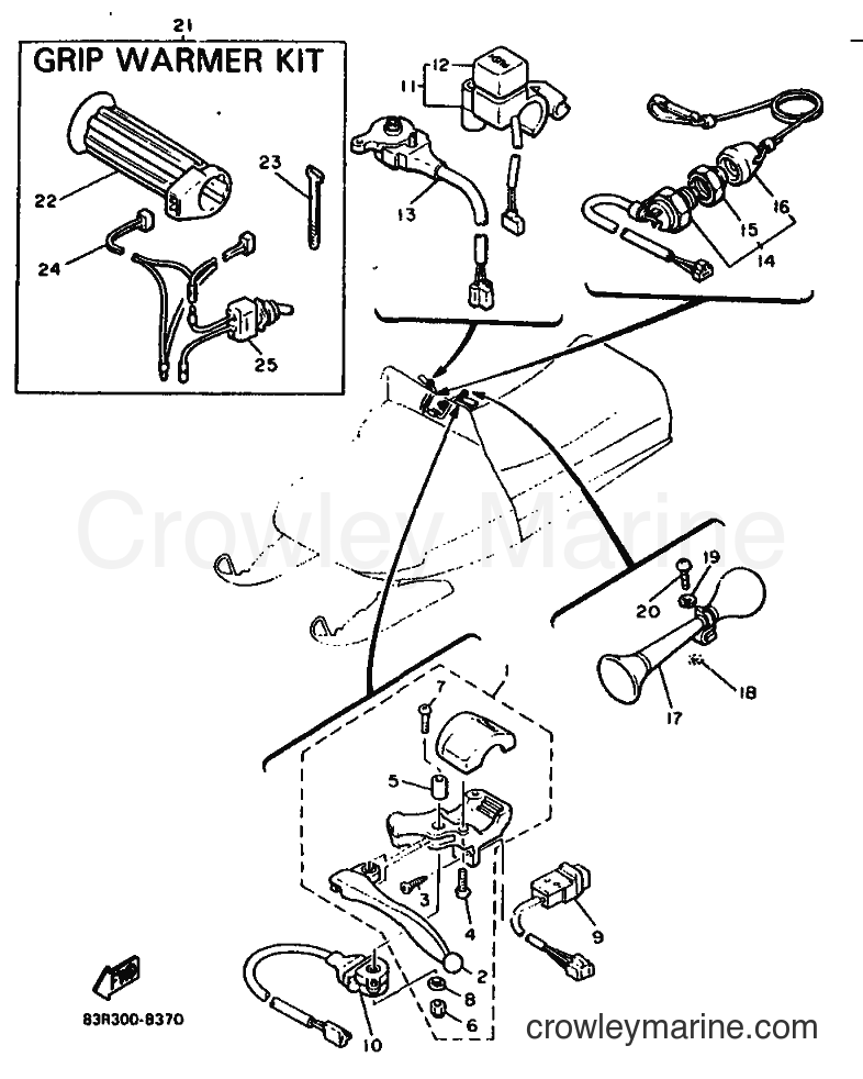 1991 Snowmobile VK540 - VK540 (85R3) [010] - ELECTRICAL 2