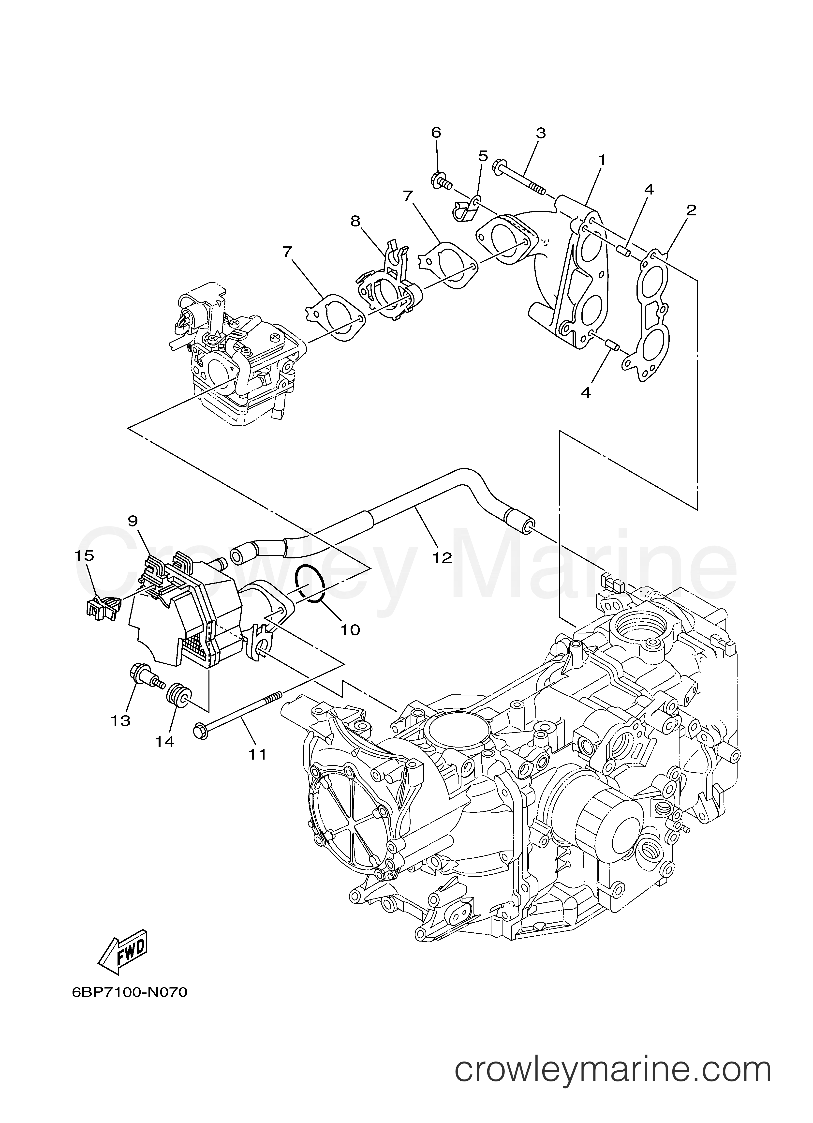 Yamaha Motors F25LMHB - INTAKE
