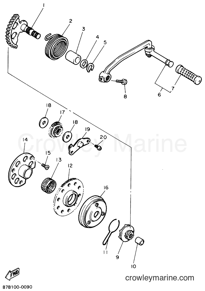 Yamaha Motors SV125E (88B1) [020] - STARTER
