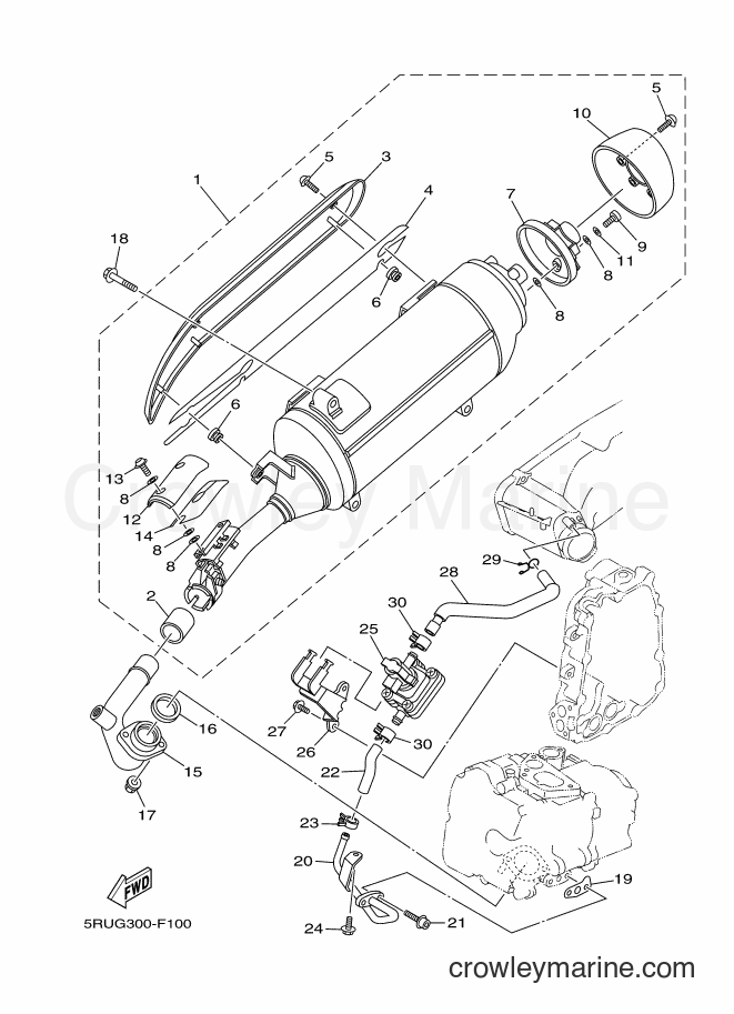Yamaha Motors YP400A (34B1) [050] - EXHAUST