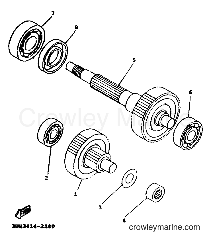 2000 Scooter XC125A - XC125A (5MJ2) [010] - TRANSMISSION