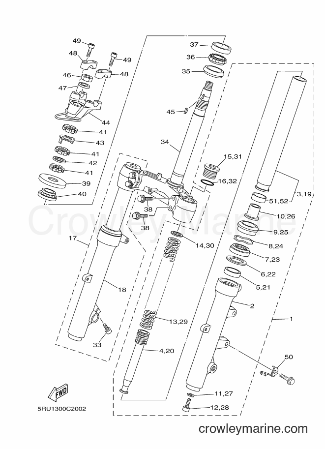 Yamaha Motors YP400 (5RU1) [050] - STEERING