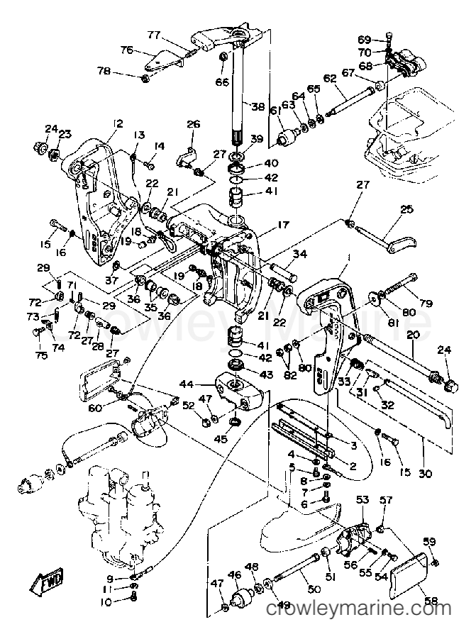 Yamaha Motors 70TLRQ - BRACKET