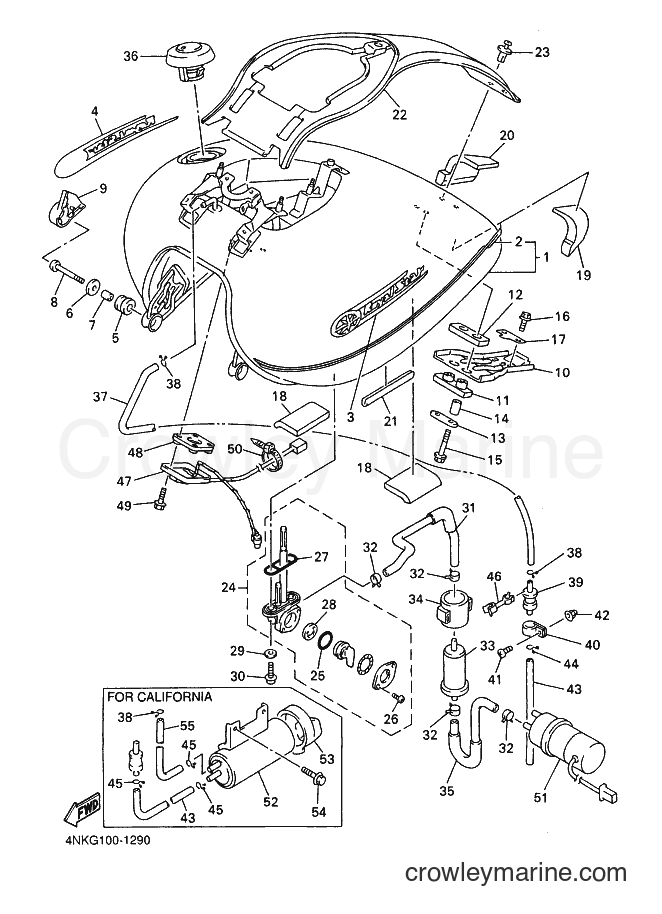 2001 Cruiser XVZ13A - XVZ13A (4NKJ) [010] - FUEL TANK