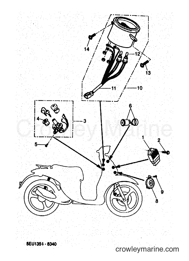 1999 Scooter YH50 - YH50 (5JB1) [010] - EQUIPO ELECTRICO 1