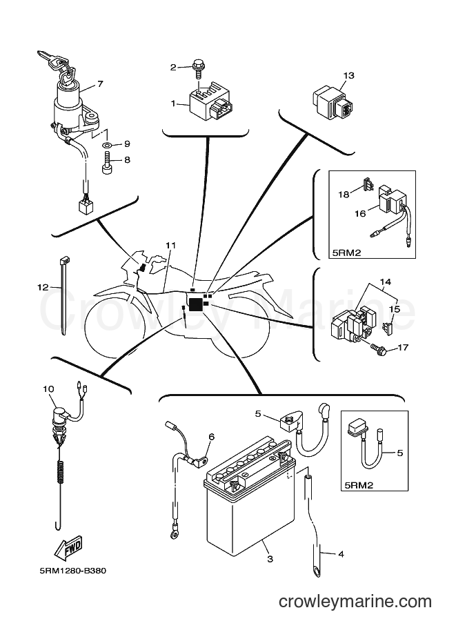 2004 Dirt Bike XTZ125E - XTZ125E (5YM3) [010] - ELECTRICAL 1