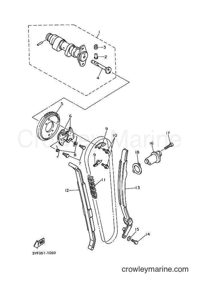 Yamaha Motors XTZ660 (4MY3) [020] - CAMSHAFT & CHAIN