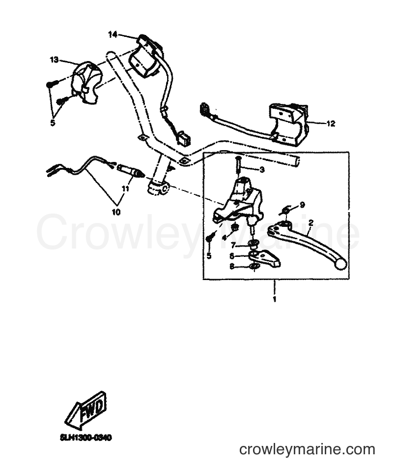 2000 Scooter EW50 - EW50 (5LH1) [020] - HANDLE SWITCH & LEVER