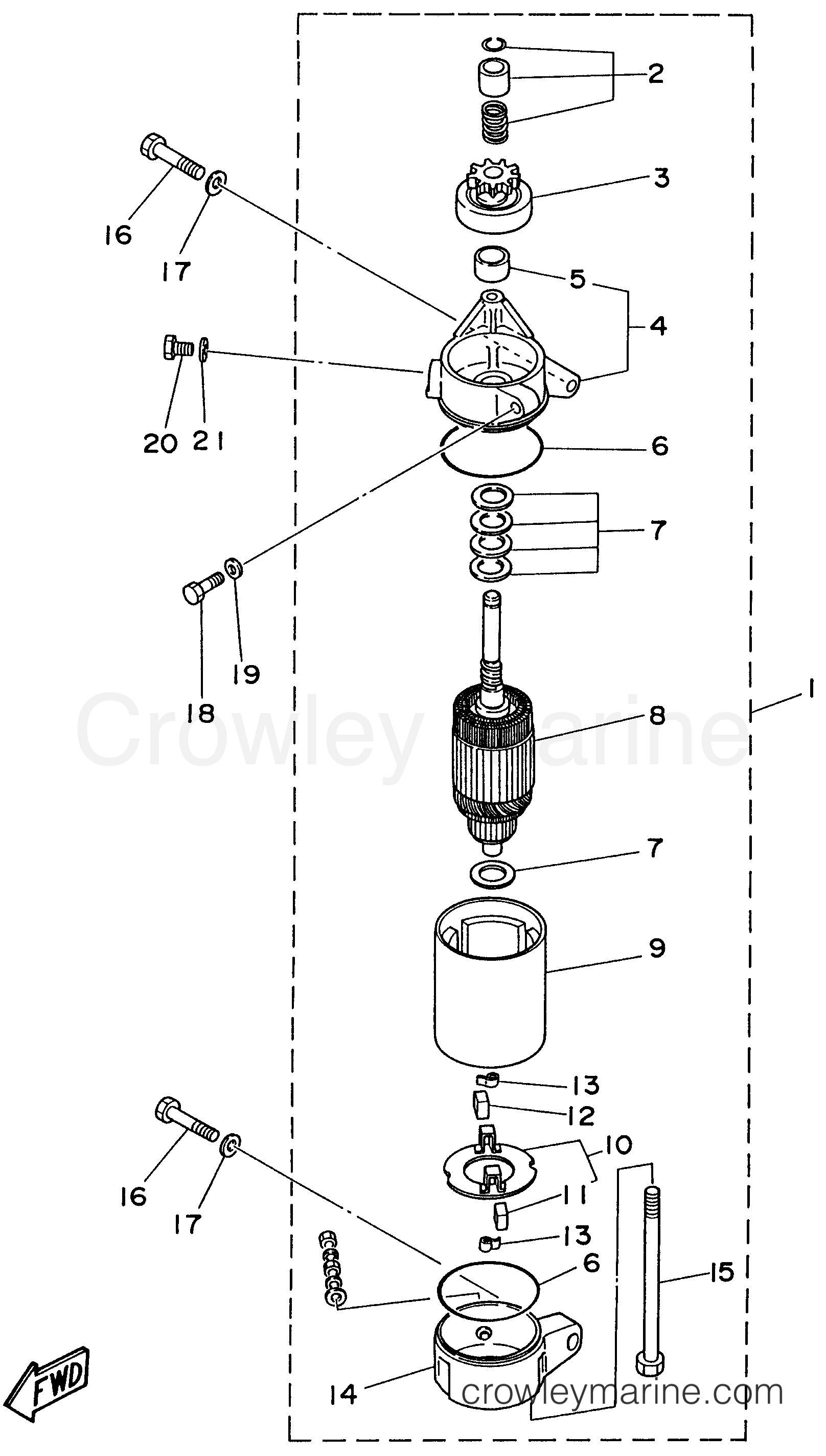 Yamaha Motors C60TLRV - STARTING MOTOR