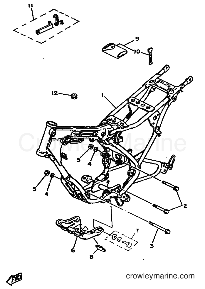 Yamaha Motors DT75 (2RY) [999] - FRAME