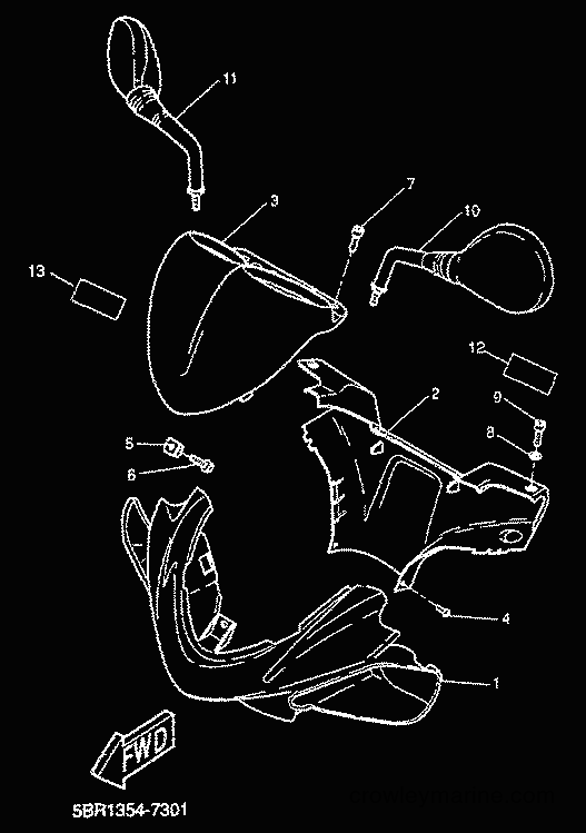 2000 Scooter YQ50L - YQ50L (5HEV) [010] - COWLING 1