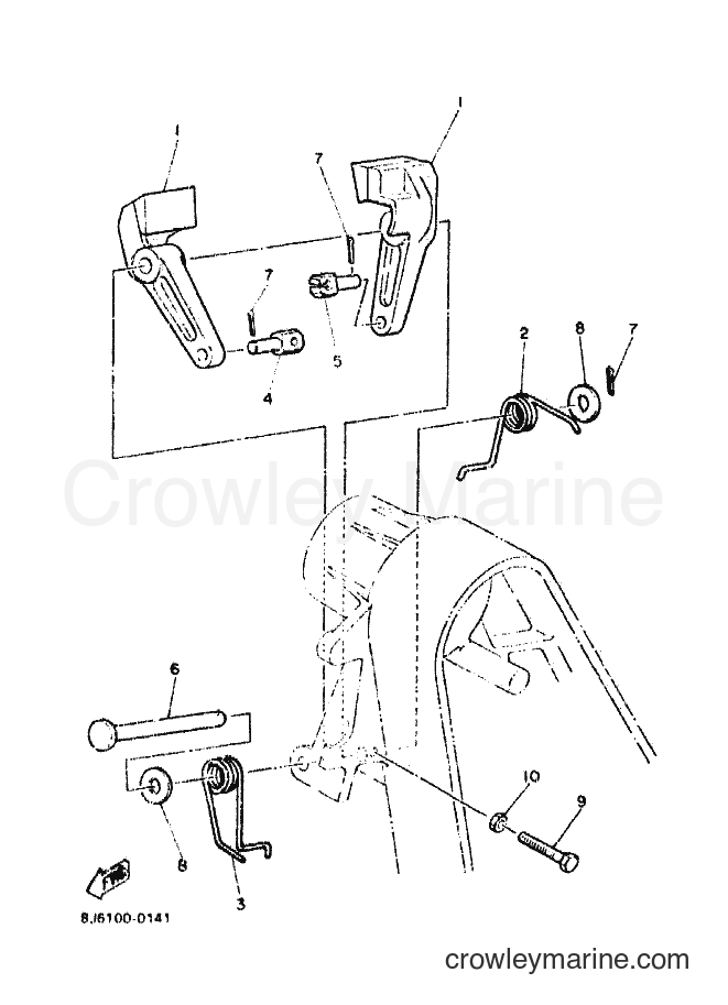 1991 Snowmobile ET400T - ET400T (88J1) [010] - BRAKE
