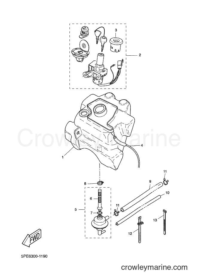 2002 Scooter YQ50 - YQ50 (5PU4) [040] - FUEL TANK