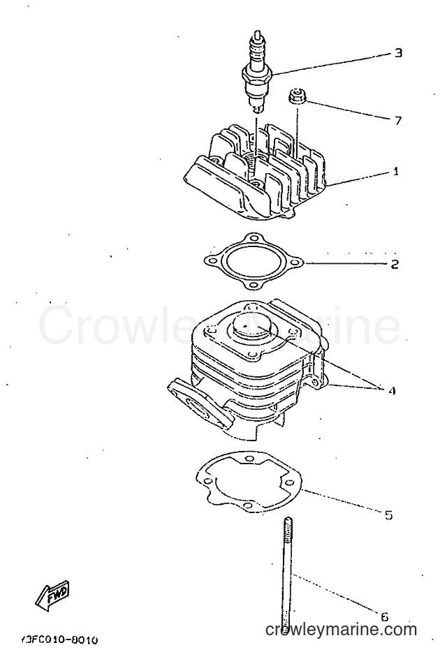 1998 Scooter CW50 - CW50 (4VVH) [010] - CYLINDER