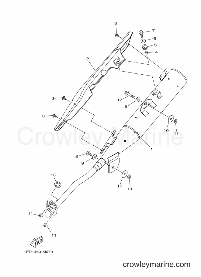 Yamaha Motors T115FLSEC (1FD1) [020] - EXHAUST
