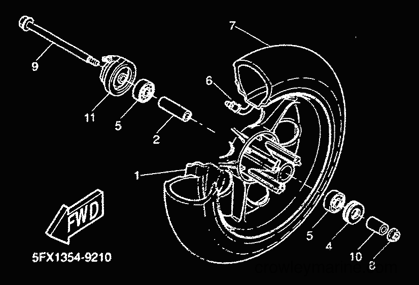 Yamaha Motors CW50RS (5JK3) [010] - FRONT WHEEL