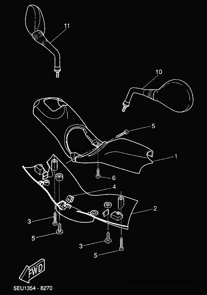 2000 Scooter YH50 - YH50 (5FV3) [020] - COWLING 1