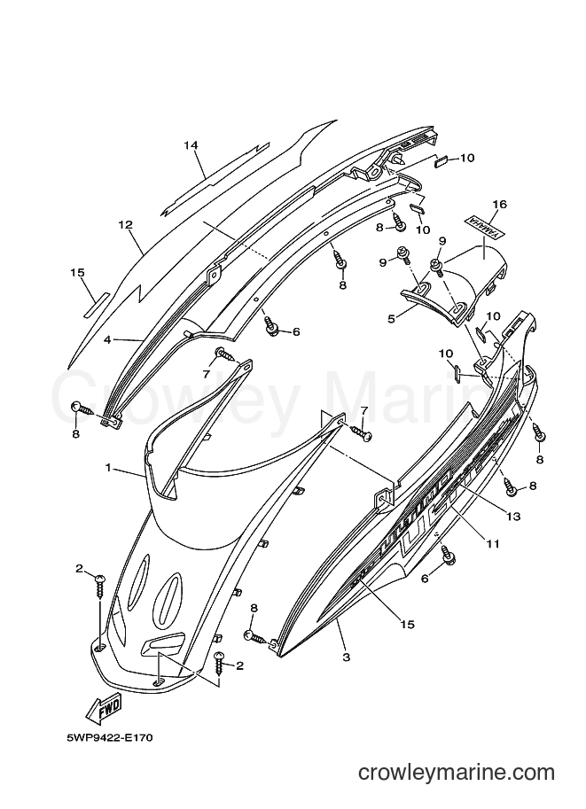 2006 Scooter AL115C - AL115C (5WP9) [010] - SIDE COVER