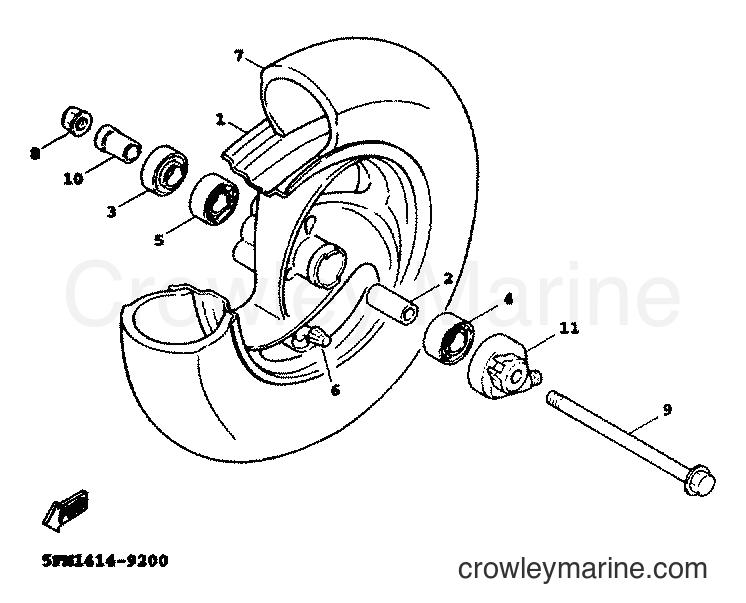 Yamaha Motors XC125A (5MJ2) [010] - FRONT WHEEL