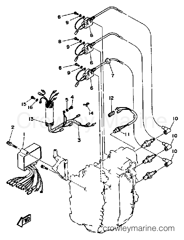 Yamaha Motors 40ELF - ELECTRIC PARTS