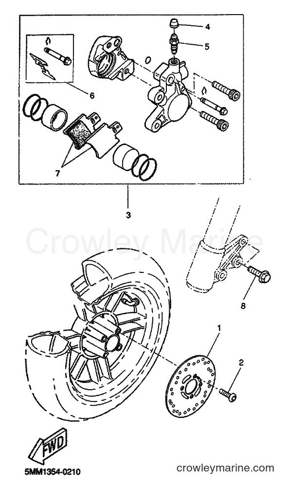 Yamaha Motors CW50 (5MN1) [040] - FRONT BRAKE