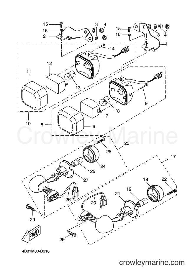 Yamaha Motors YQ50L (4B08) [010] - FLASHER LIGHT