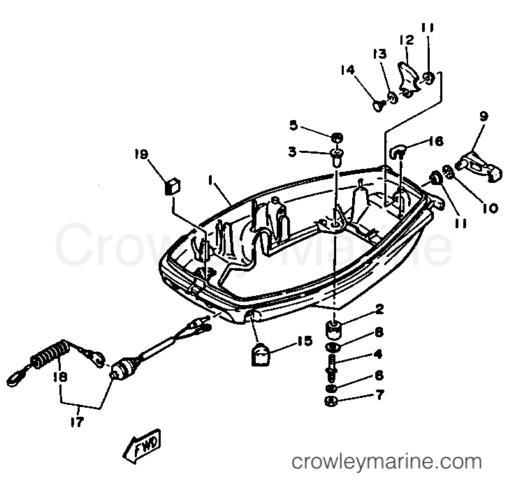 Yamaha Motors C25MLHR - BOTTOM COWLING