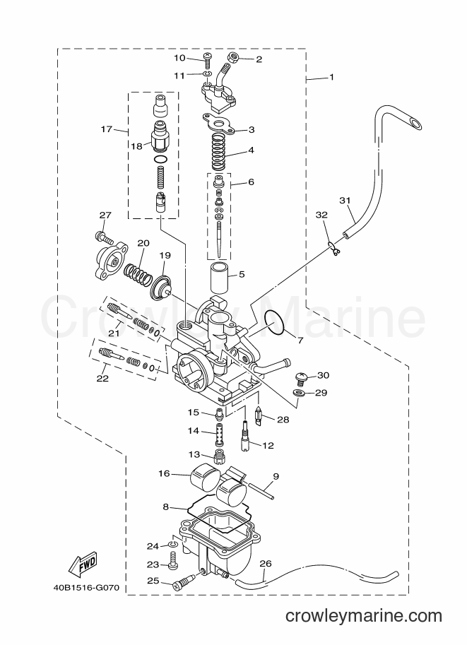 2009 Scooter T110C - T110C (40B1) [010] - CARBURETOR