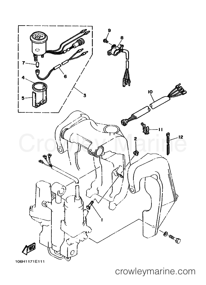 Yamaha Motors 90A (6H1) [030] - BRACKET 2