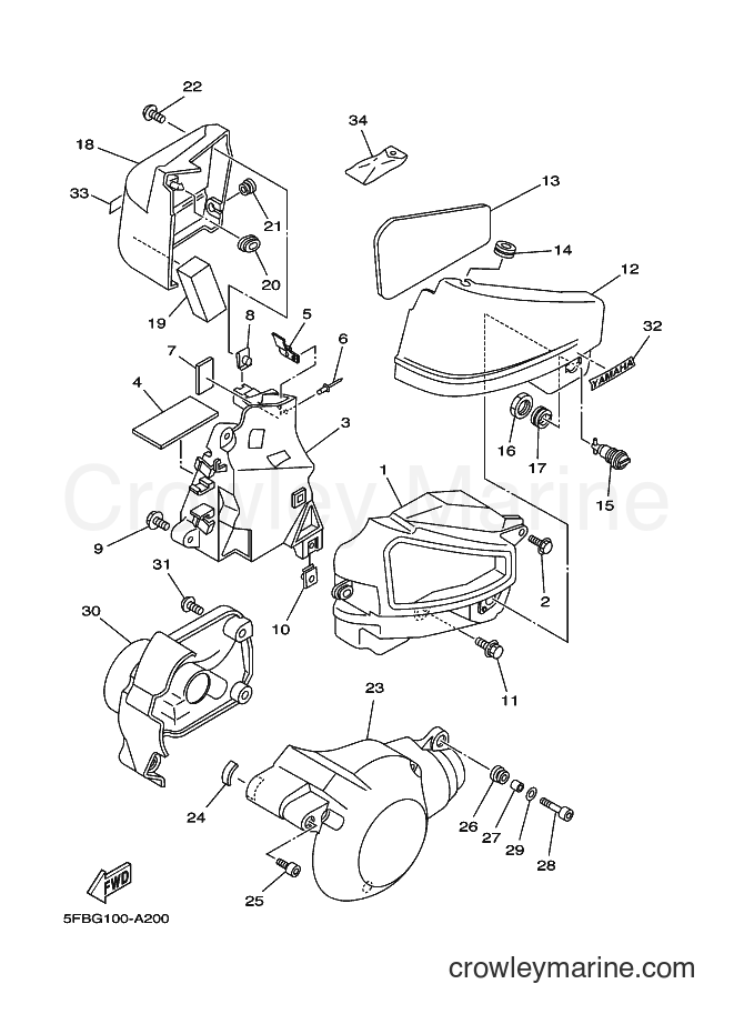 Yamaha Motors XVS650 (5FBJ) [010] - SIDE COVER