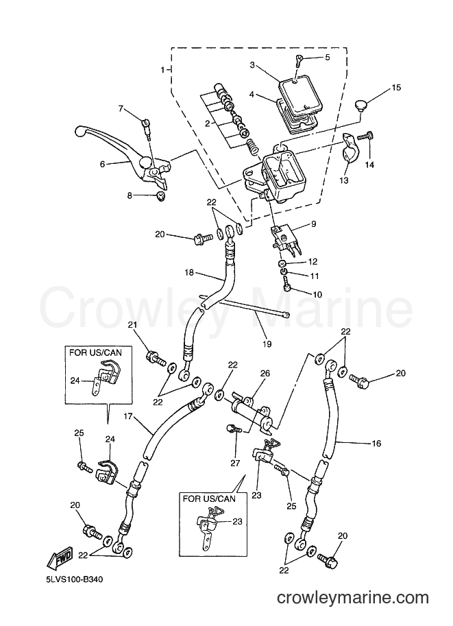 2003 Street Bike FZS1000 - FZS1000 (5LVM) [010] - FRONT MASTER CYLINDER