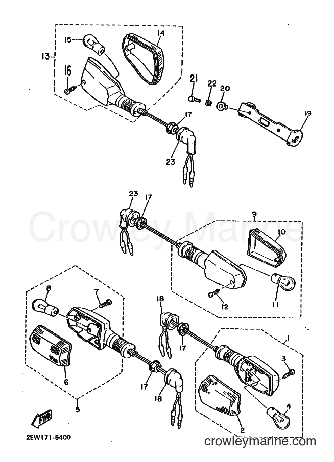Yamaha Motors FZ600 (2XR0) [010] - FLASHER LIGHT