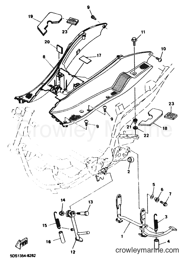 2000 Scooter YP125E - YP125E (5DSD) [010] - STAND & FOOTREST