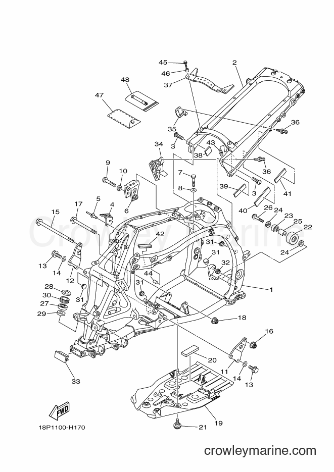 Yamaha Motors YFZ450R (18PL) [010] - FRAME
