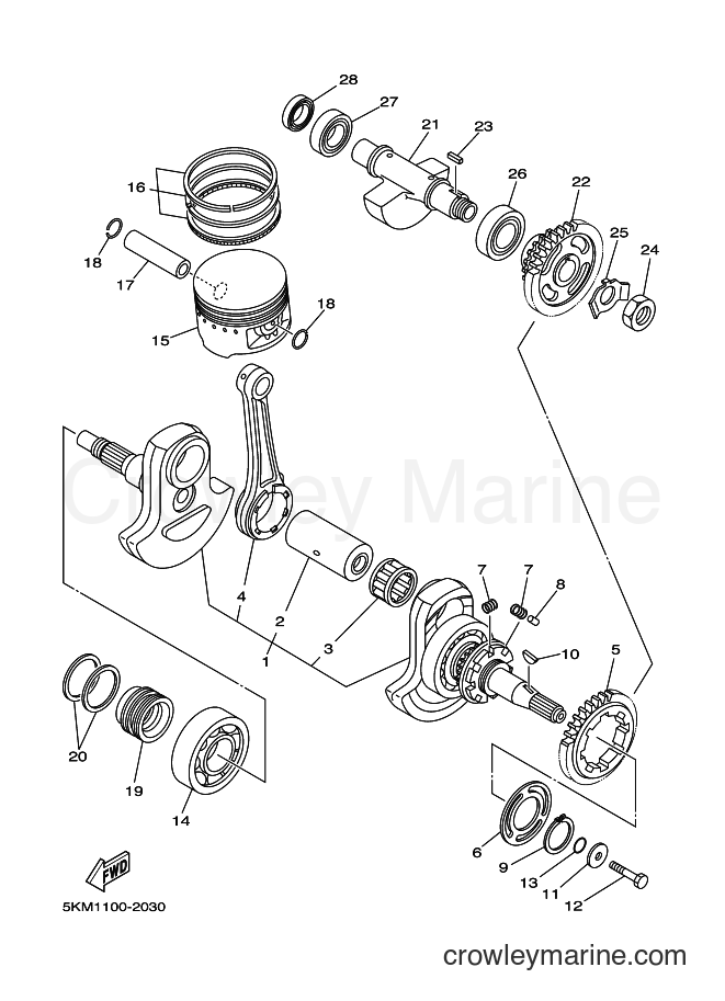 2006 ATV YFM660FWA - YFM660FWA (2C6M) [010] - CRANKSHAFT & PISTON