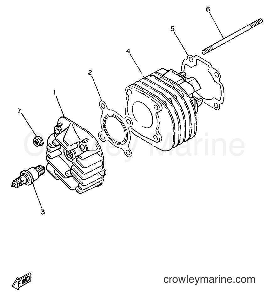 1996 Scooter YA50S - YA50S (4MJ2) [999] - CYLINDER