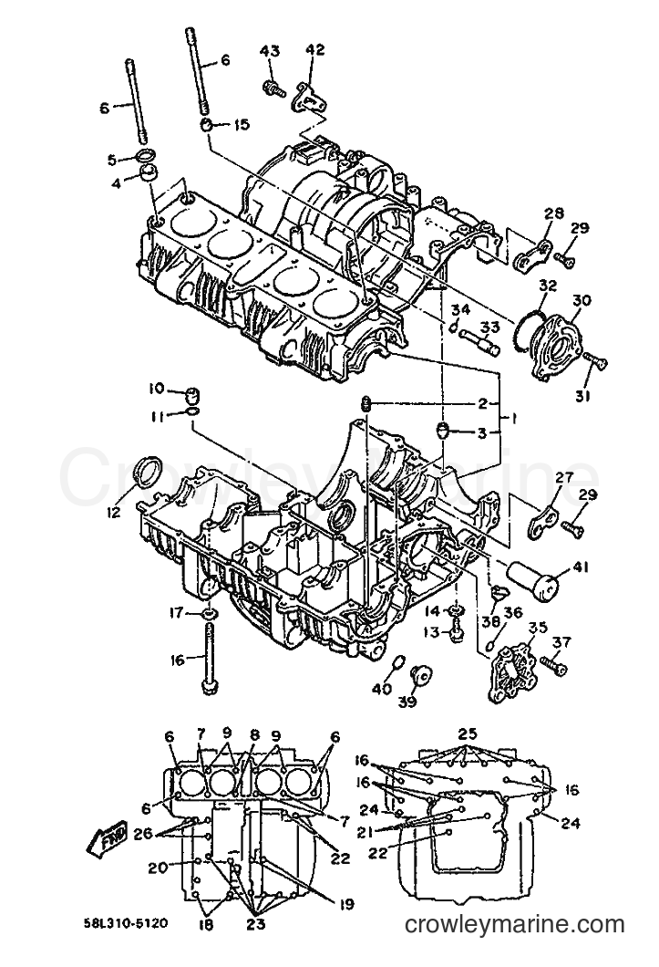 Yamaha Motors XJ900F (2HL) [999] - CRANKCASE