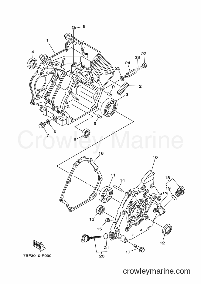 Yamaha Motors YT1390EX (7BF3) [010] - CRANKCASE