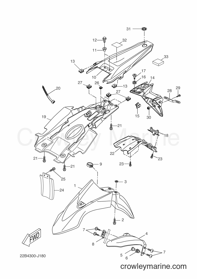2014 Dirt Bike WR125X - WR125X (22BC) [080] - FENDER