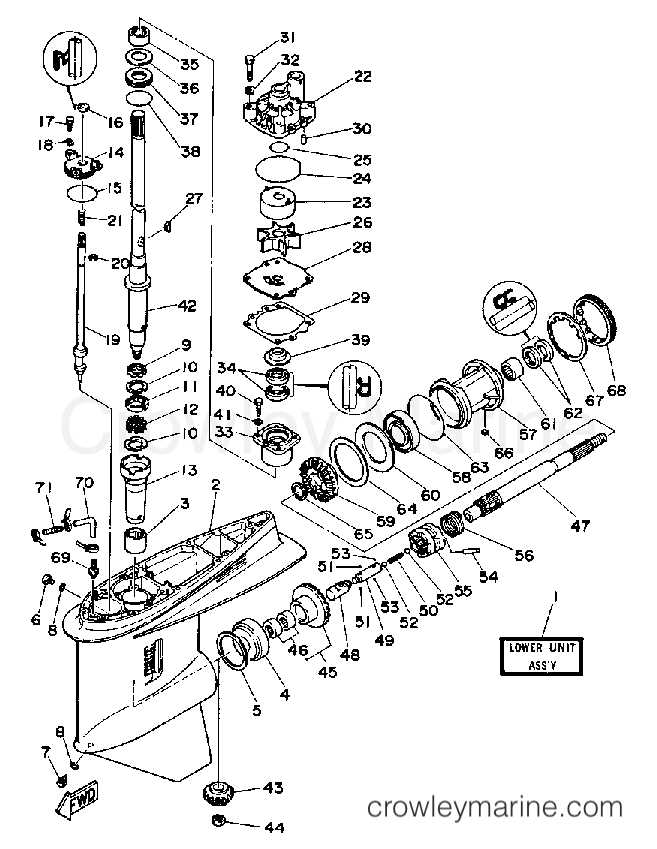 Yamaha Motors PROV150LF - LOWER DRIVE 1