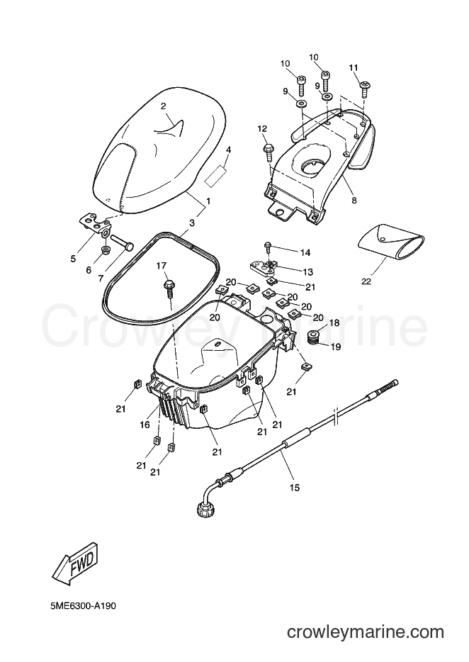 2002 Scooter YQ100 - YQ100 (5ME6) [040] - SEAT & CARRIER