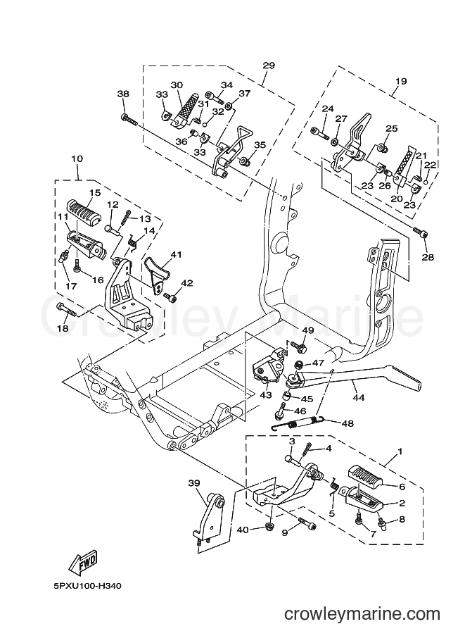 2009 Cruiser XV1700PC - XV1700PC (2D8F) [010] - STAND & FOOTREST