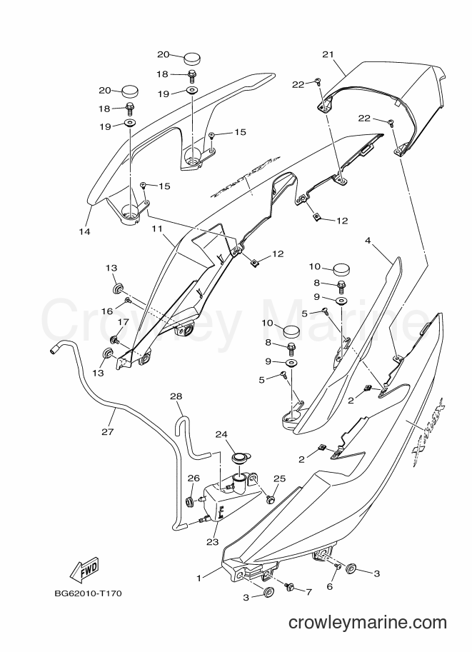 Yamaha Motors CZD250-A (BG62) [010] - SIDE COVER